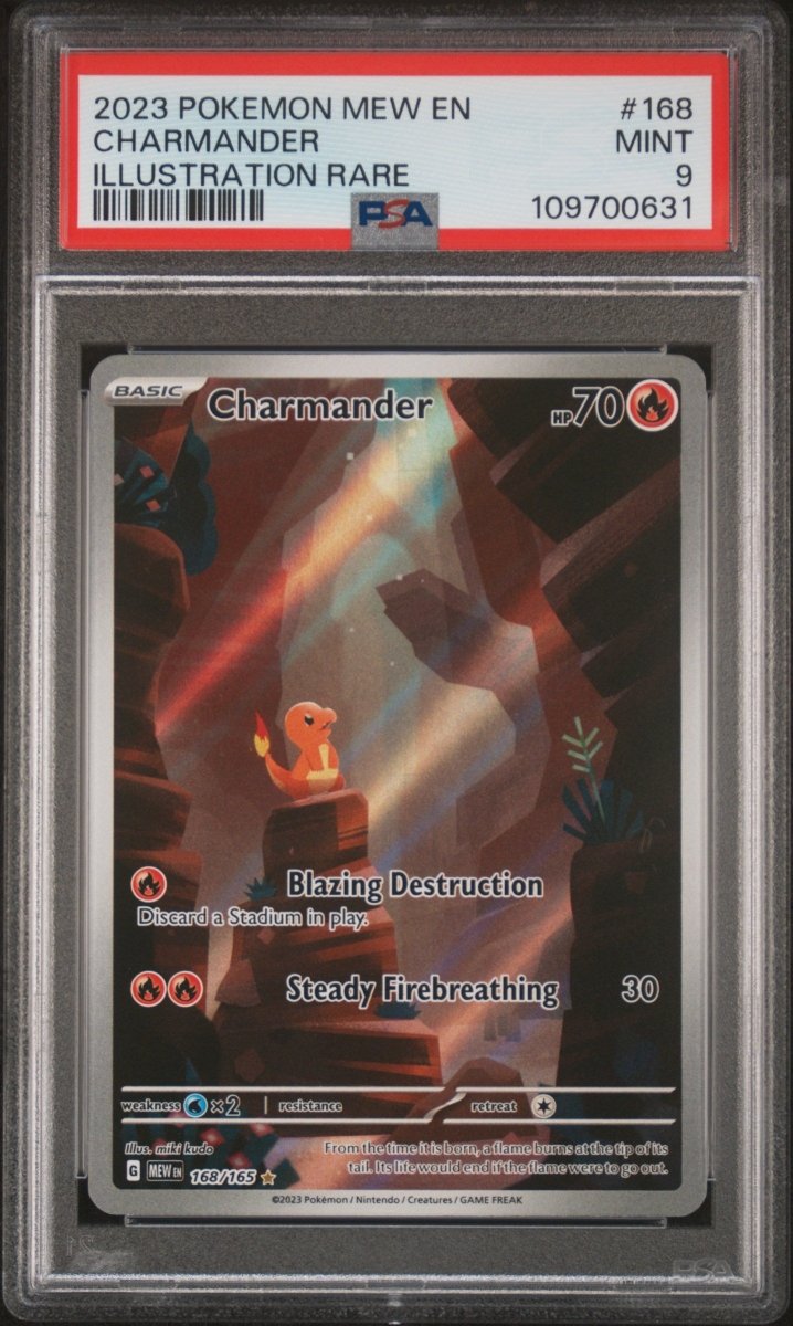 2023 POKEMON MEW EN - 151 168 CHARMANDER ILLUSTRATION RARE - PSA 9 by Poké Dubai on MYNTED