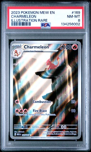 2023 POKEMON MEW EN - 151 169 CHARMELEON ILLUSTRATION RARE PSA 8 by PsychTCG on MYNTED