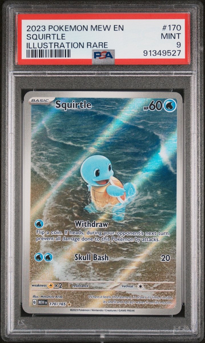 2023 POKEMON MEW EN - 151 170 SQUIRTLE ILLUSTRATION RARE - PSA 9 by Poké Dubai on MYNTED