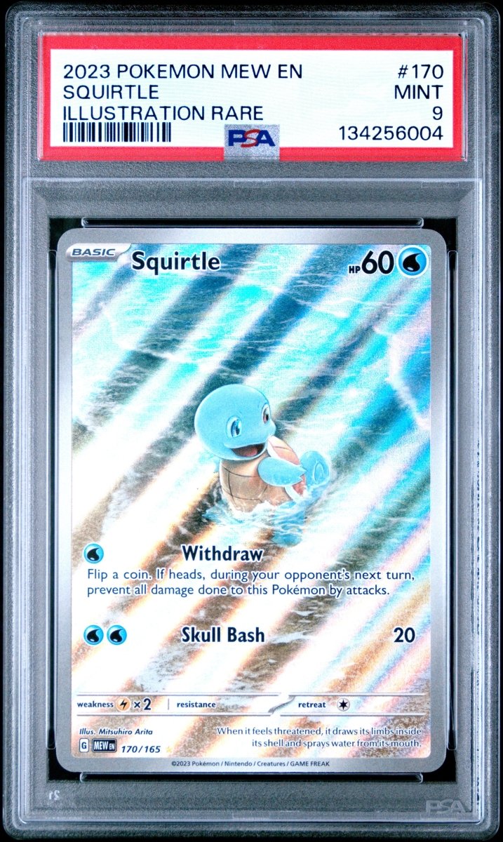2023 POKEMON MEW EN - 151 170 SQUIRTLE ILLUSTRATION RARE PSA 9 by PsychTCG on MYNTED