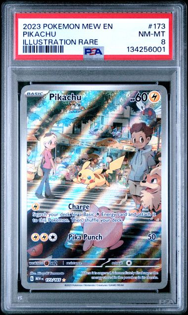 2023 POKEMON MEW EN - 151 173 PIKACHU ILLUSTRATION RARE PSA 8 by PsychTCG on MYNTED