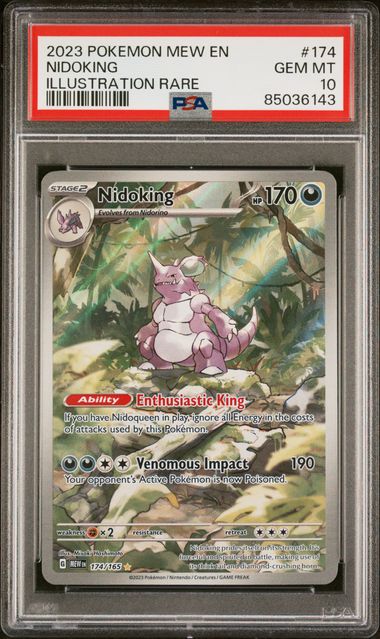 2023 POKEMON MEW EN - 151 174 NIDOKING ILLUSTRATION RARE - PSA 10 by Poké Dubai on MYNTED