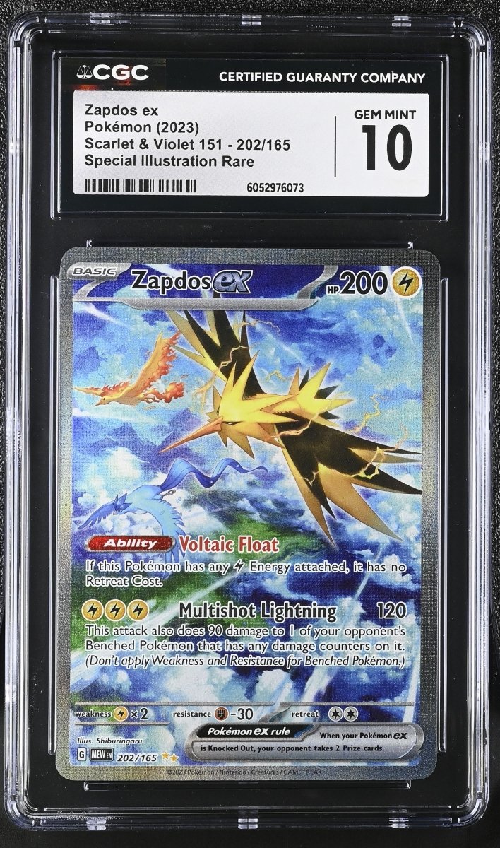 2023 POKEMON MEW EN - 151 202 ZAPDOS EX SPECIAL ILLUSTRATION RARE - CGC GEM MINT 10 by Poké Dubai on MYNTED