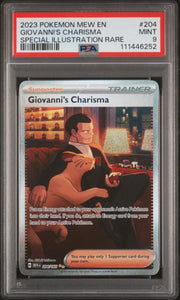 2023 POKEMON MEW EN - 151 204 GIOVANNI'S CHARISMA SPECIAL ILLUSTRATION RARE - PSA 9 by Poké Dubai on MYNTED