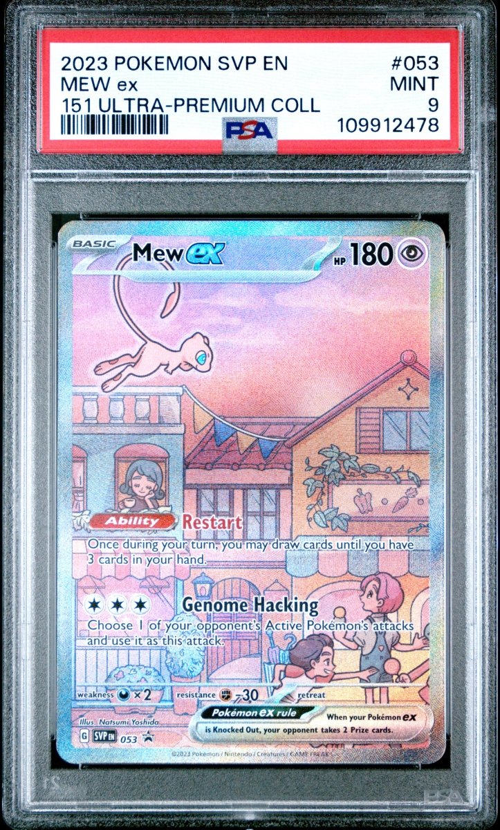 2023 POKEMON SVP EN - SV BLACK STAR PROMO 053 MEW EX 151 ULTRA - PREMIUM COLL - PSA 9 by Poké Dubai on MYNTED