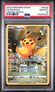 2023 POKEMON SWORD AND SHIELD CROWN ZENITH GG30 FA/PIKACHU CROWN ZENITH - PSA 10 by Poké Dubai on MYNTED