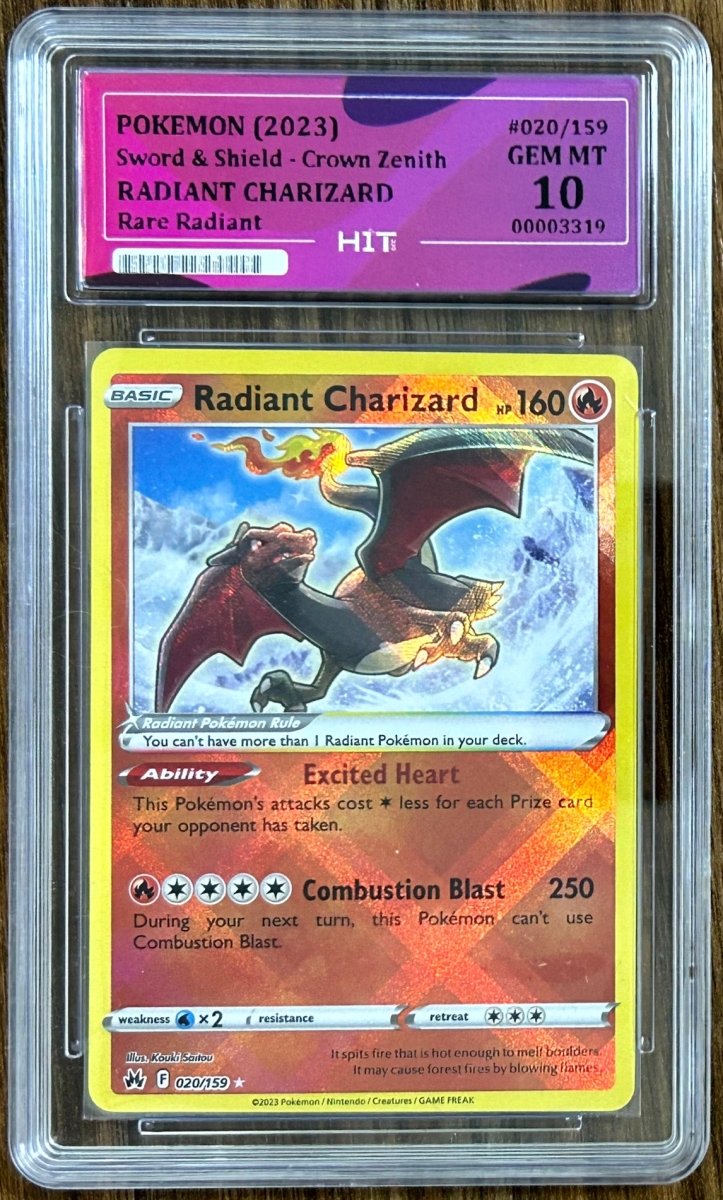 2023 RADIANT CHARIZARD - Rare Radiant 020/159 (HIT Grade 10) by MEGA on MYNTED