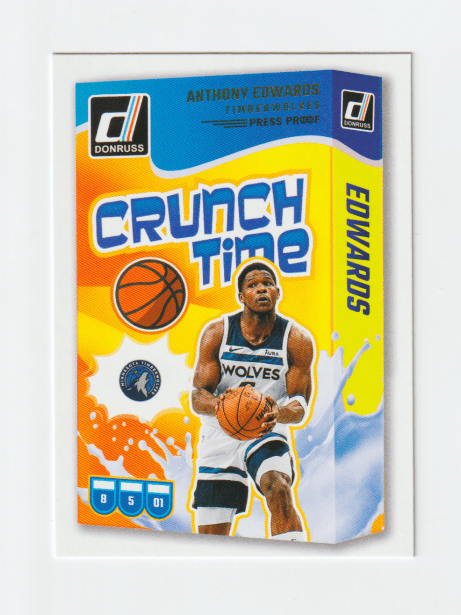 2024 - 25 DONRUSS ANTHONY EDWARDS CRUNCH TIME PRESS PROOF GOLD by Fabio’s Black Box on MYNTED