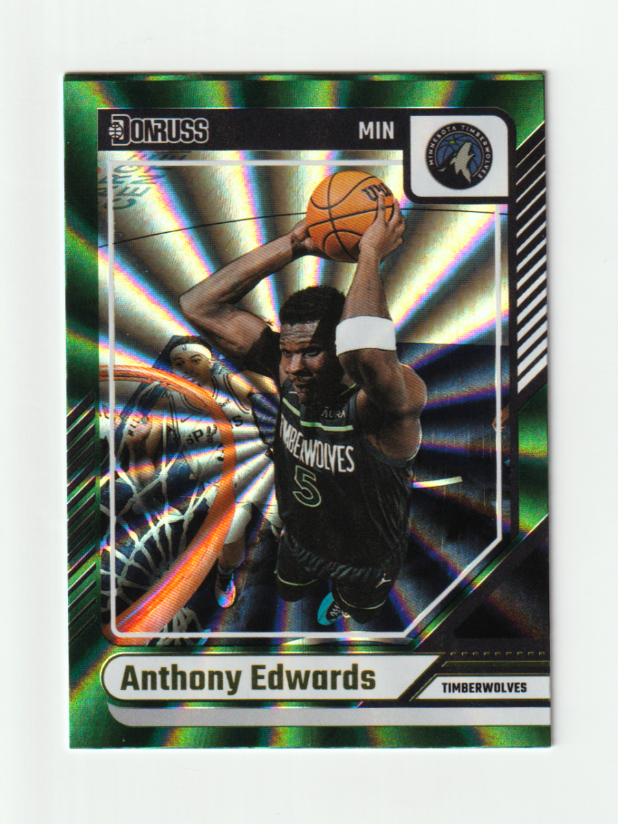 2024 - 25 DONRUSS ANTHONY EDWARDS GREEN LASER by Fabio’s Black Box on MYNTED