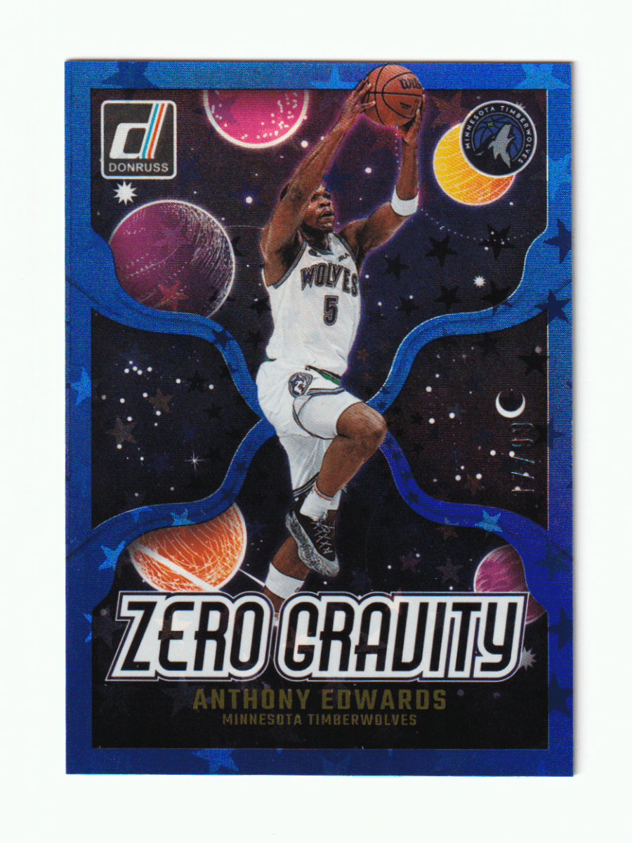 2024 - 25 DONRUSS ANTHONY EDWARDS ZERO GRAVITY BLUE ASTRO INTERNATIONAL /99 by Fabio’s Black Box on MYNTED