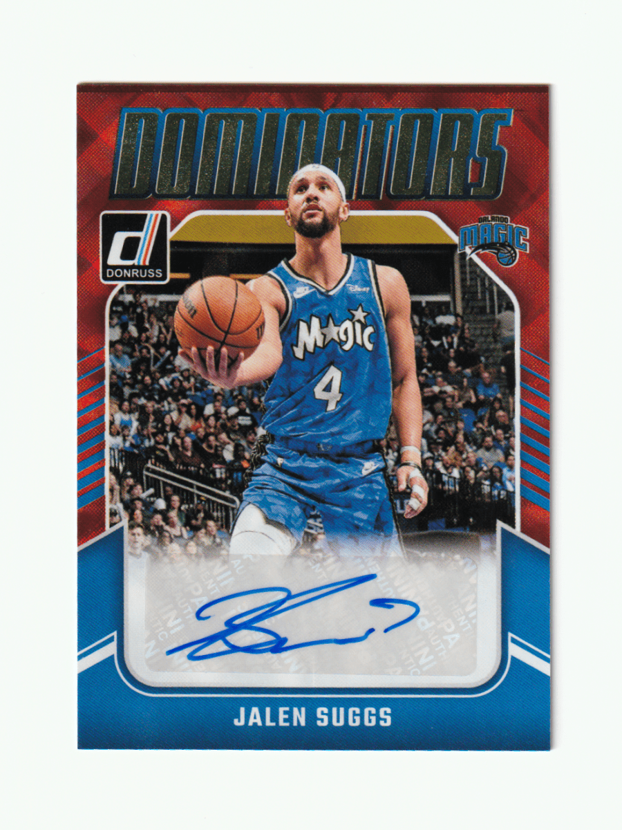 2024 - 25 DONRUSS JALEN SUGGS DOMINATORS AUTOGRAPH INTERNATIONAL by Fabio’s Black Box on MYNTED