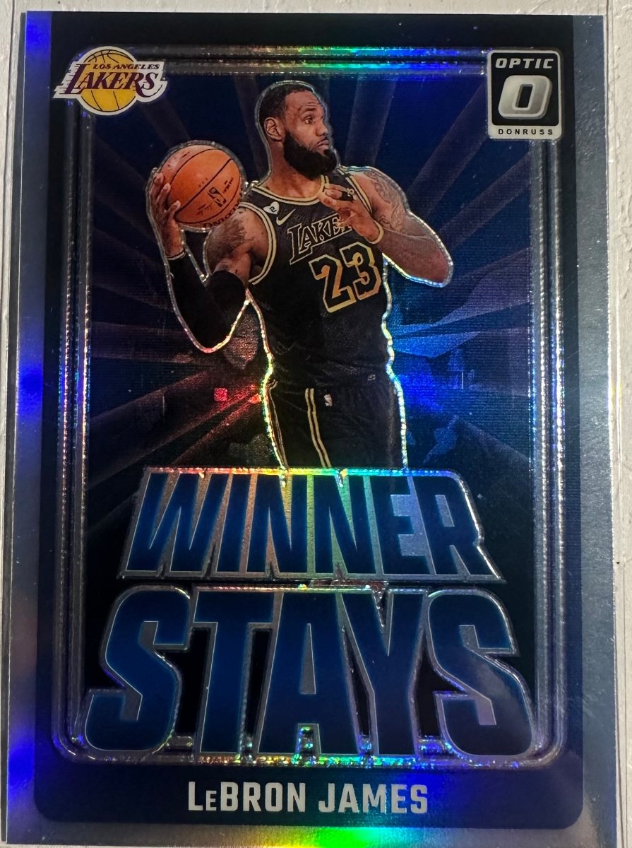 2024 - 25 Donruss Optic 1 Lebron James Winner Stays Silver Prizm Lakers by Coolectibles on MYNTED