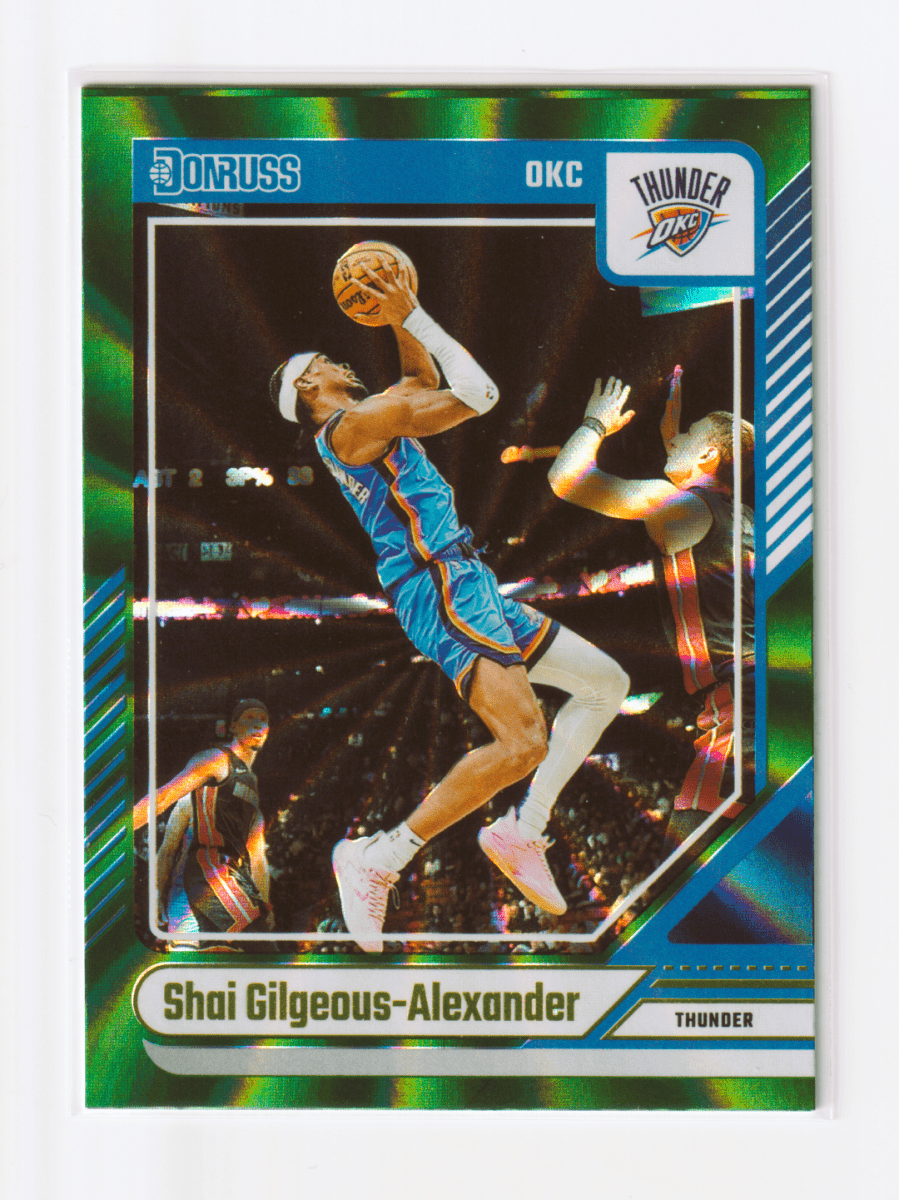2024 - 25 DONRUSS SHAI GILGEOUS - ALEXANDER GREEN LASER by Fabio’s Black Box on MYNTED