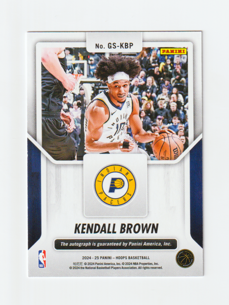 2024 - 25 HOOPS KENDALL BROWN GREAT SIGNIFICANCE by Fabio’s Black Box on MYNTED