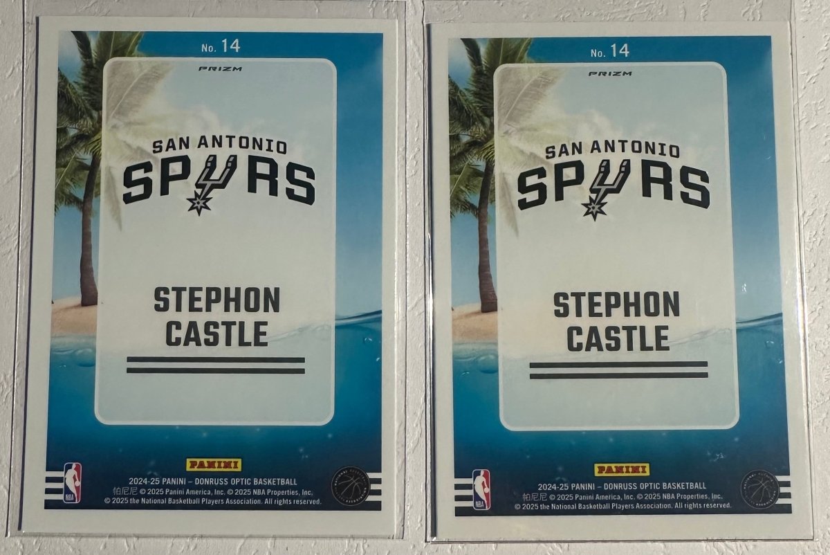 2024 - 25 Optic Stephon Castle LOT Splash! Silver And Purple Prizm 14 by Coolectibles on MYNTED