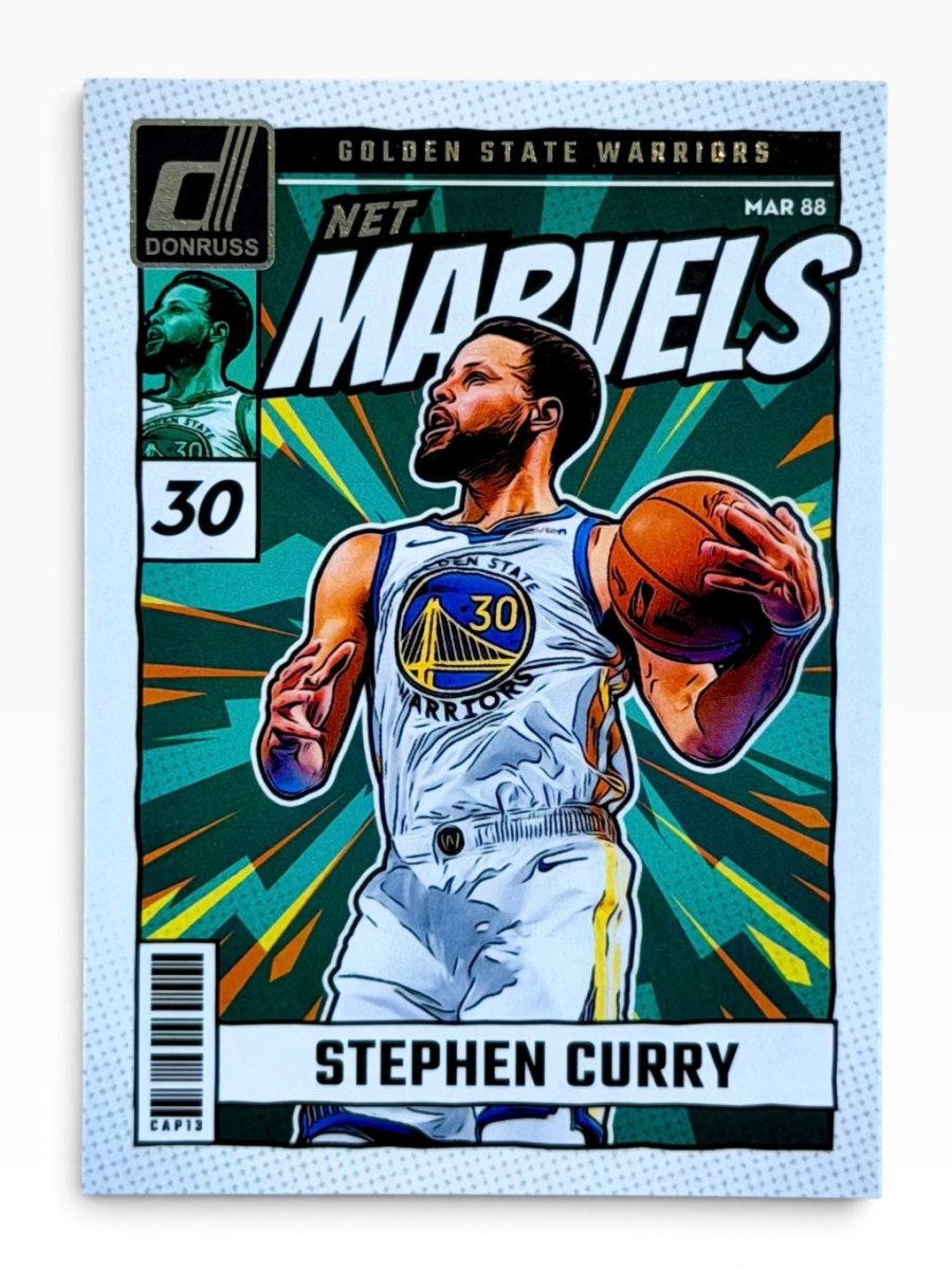 2024-25 Panini Donruss Stephen Curry Net Marvels by Fabio’s Black Box on MYNTED
