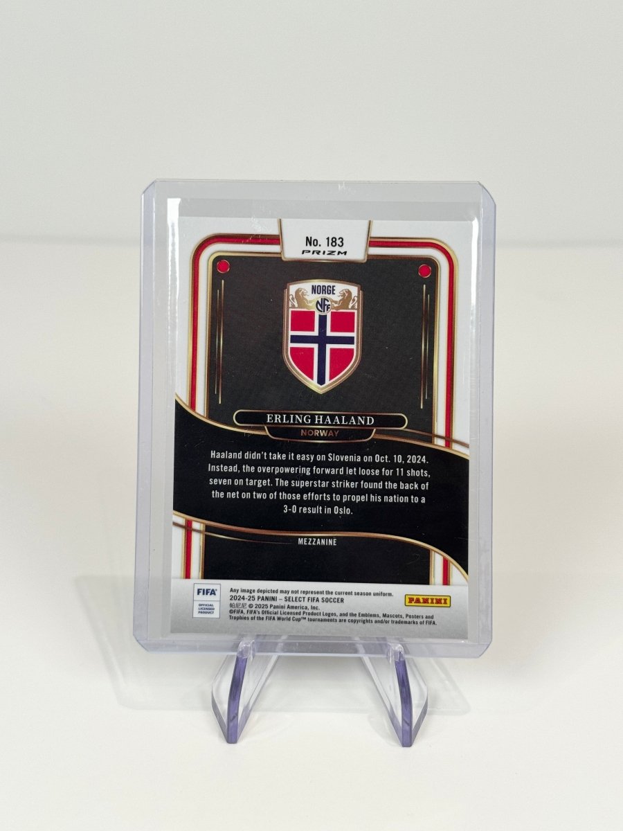 2024 - 25 Panini FIFA Select Erling Haaland Mezzanine Zebra 183 by Better Call Sal on MYNTED