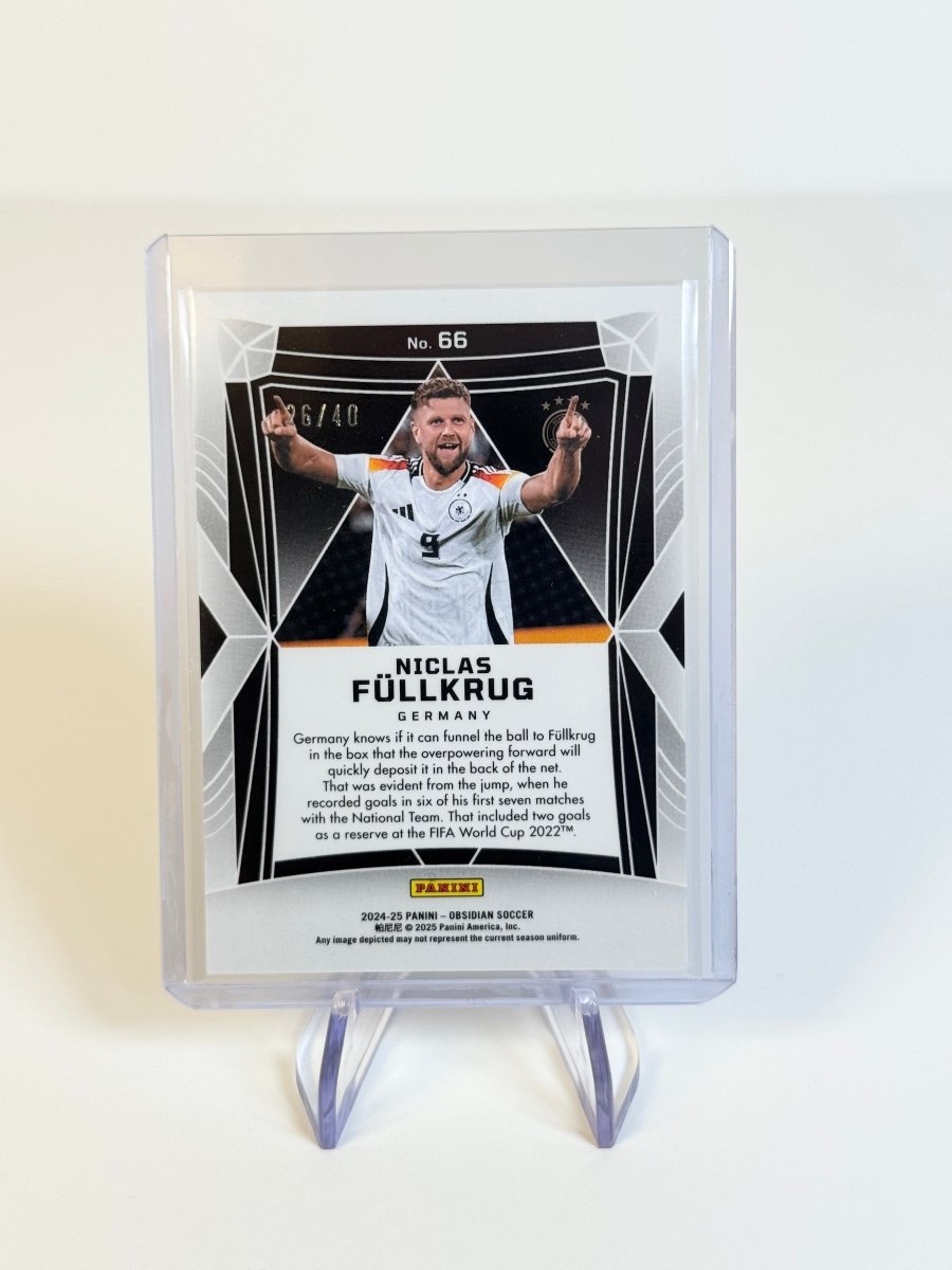 2024 - 25 Panini Obsidian Niclas Fullkrug /149 66 Germany by Better Call Sal on MYNTED