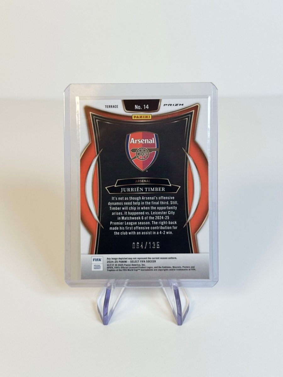 2024 - 25 Panini Select FIFA Jurrien Timber Camo /135 Arsenal by Better Call Sal on MYNTED
