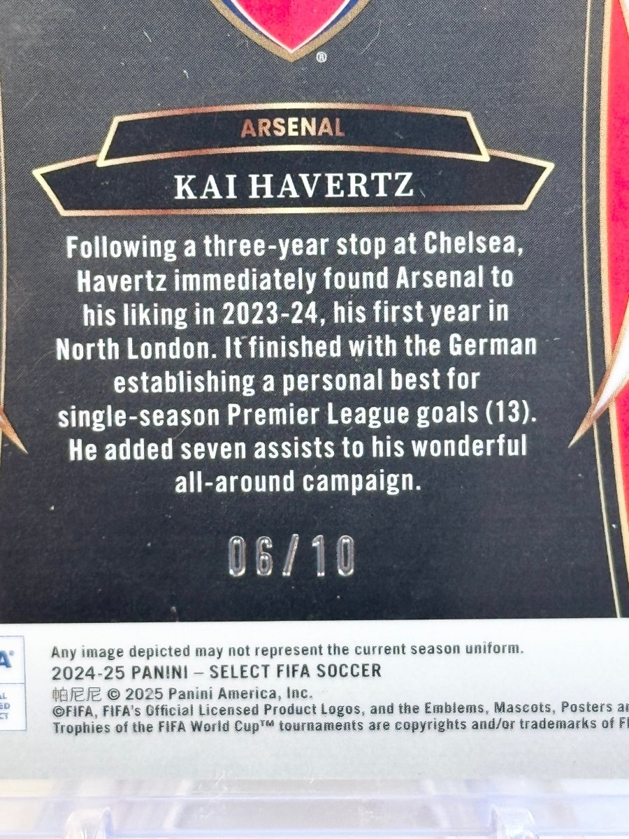 2024 - 25 Panini Select FIFA Kai Havertz Gold Wave Terrace /10 13 Arsenal by Better Call Sal on MYNTED