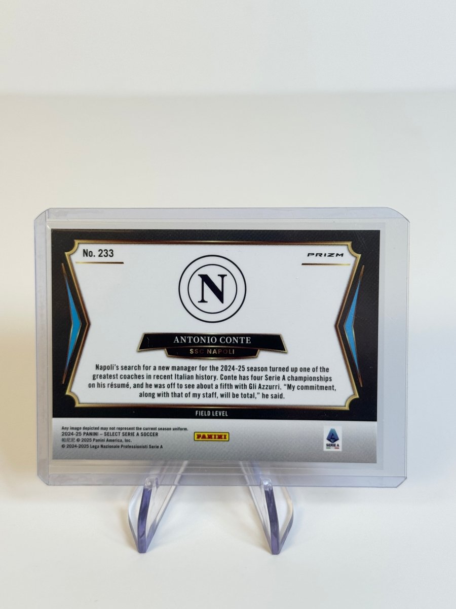 2024 - 25 Panini Select Serie A Antonio Conte Field Level Red SP 233 Napoli by Better Call Sal on MYNTED