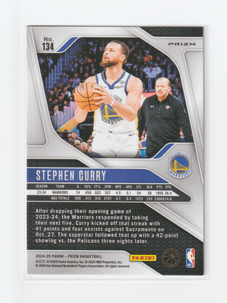2024 - 25 PRIZM STEPHEN CURRY RED SPARKLE by Fabio’s Black Box on MYNTED