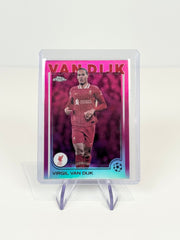 2024 - 25 Topps Chrome UCC Virgil van Dijk Pink Refractor /250 by Better Call Sal on MYNTED
