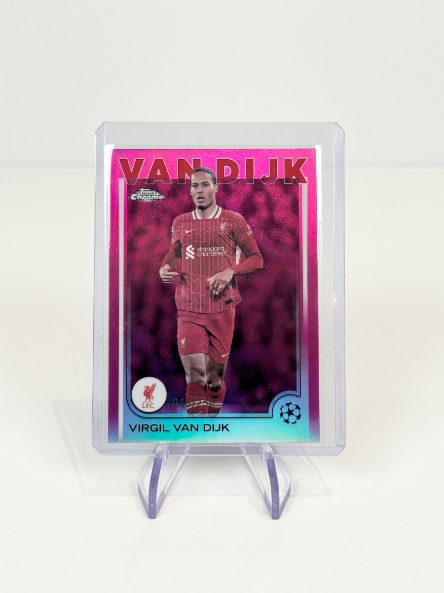 2024 - 25 Topps Chrome UCC Virgil van Dijk Pink Refractor /250 by Better Call Sal on MYNTED