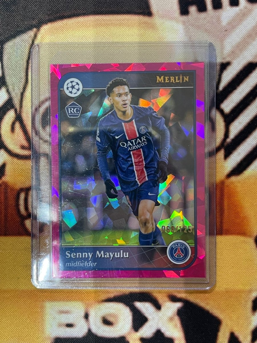 2024 - 25 Topps Merlin Rookie Card /125 - Senny Mayulu by Card Market Ahuy on MYNTED