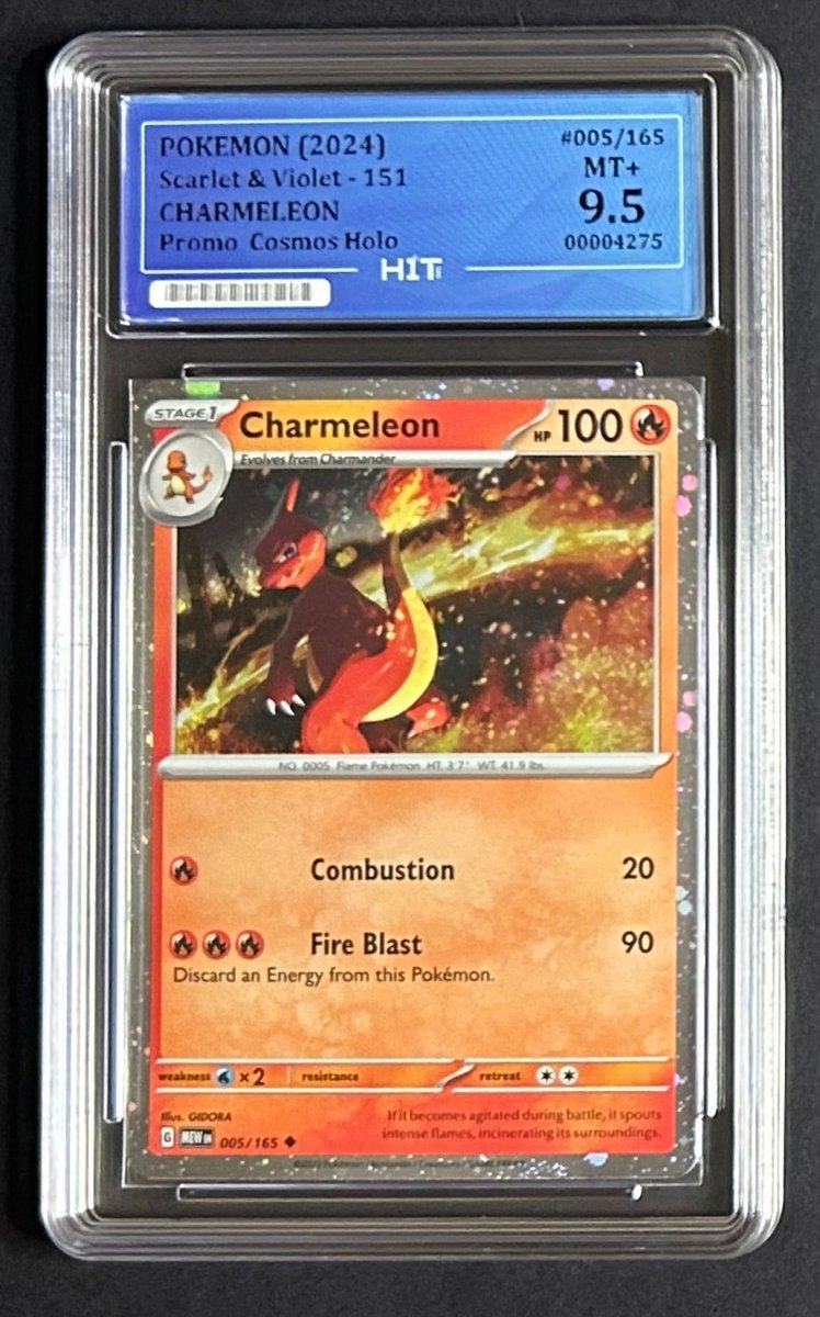 2024 CHARMELEON - Promo Cosmos Holo 005/165 (Hit Grade 9.5) by MEGA on MYNTED