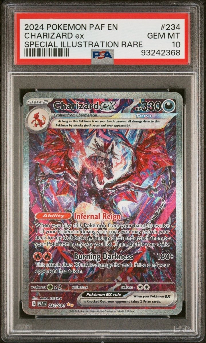 2024 POKEMON PAF EN - PALDEAN FATES SPECIAL ILLUSTRATION RARE CHARIZARD EX PSA 10 by Falconloot on MYNTED