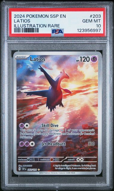 2024 POKEMON SSP EN - SURGING SPARKS 203 LATIOS ILLUSTRATION RARE - PSA 10 by Poké Dubai on MYNTED