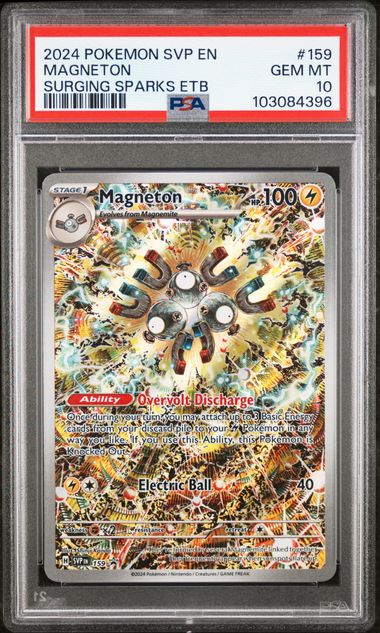 2024 POKEMON SVP EN - SV BLACK STAR PROMO 159 MAGNETON SURGING SPARKS ETB - PSA 10 by Poké Dubai on MYNTED