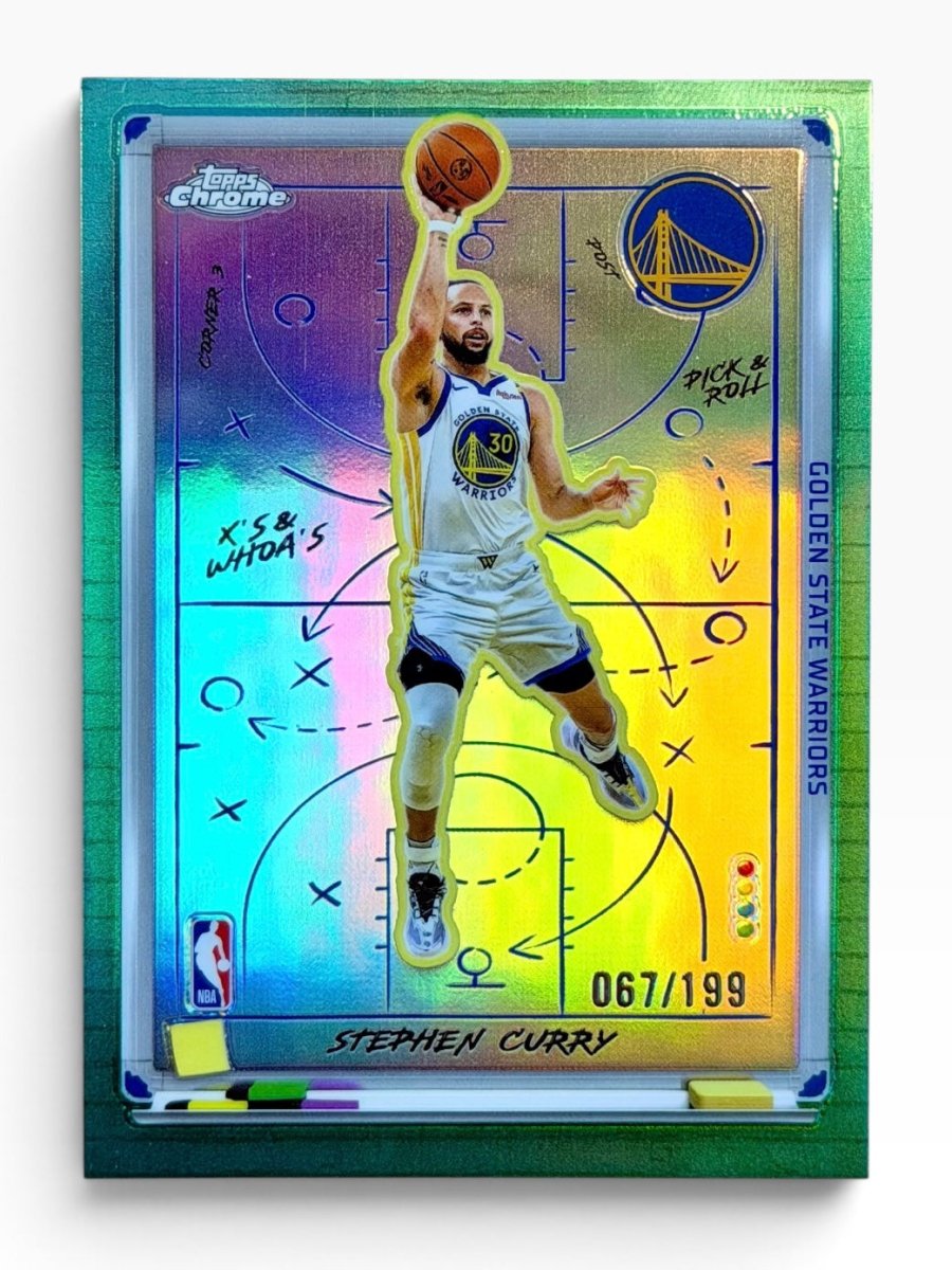2025-26 Topps Chrome Stephen Curry X’s and Whoe’s Aqua Refractor /199 by Fabio’s Black Box on MYNTED