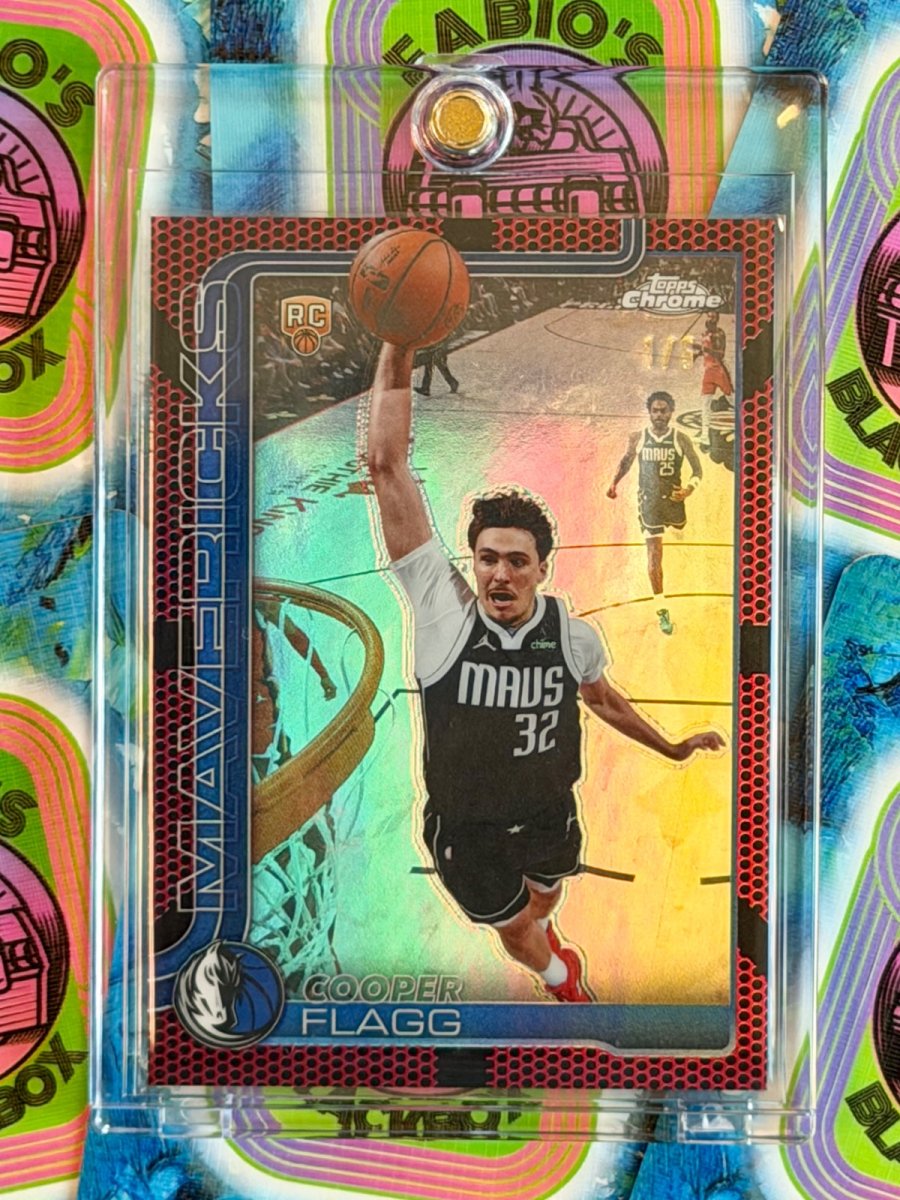 2025-26 Topps Chrome Update Cooper Flagg Red Basketball Refractor 1/5 by Fabio’s Black Box on MYNTED