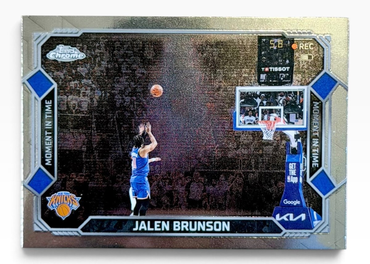 2025-26 Topps Chrome Update Jalen Brunson Moment in Time by Fabio’s Black Box on MYNTED