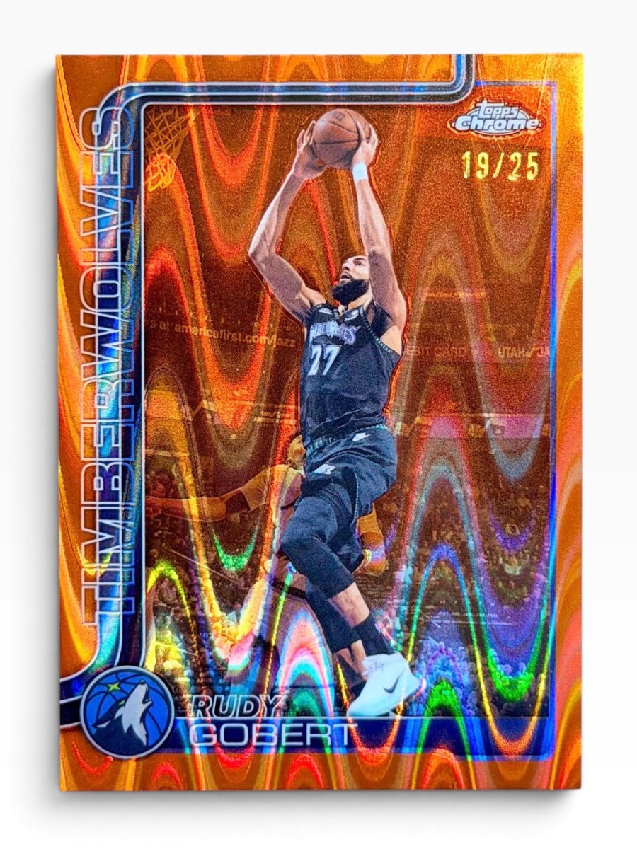 2025-26 Topps Chrome Update Rudy Gobert Orange Raywave /25 by Fabio’s Black Box on MYNTED