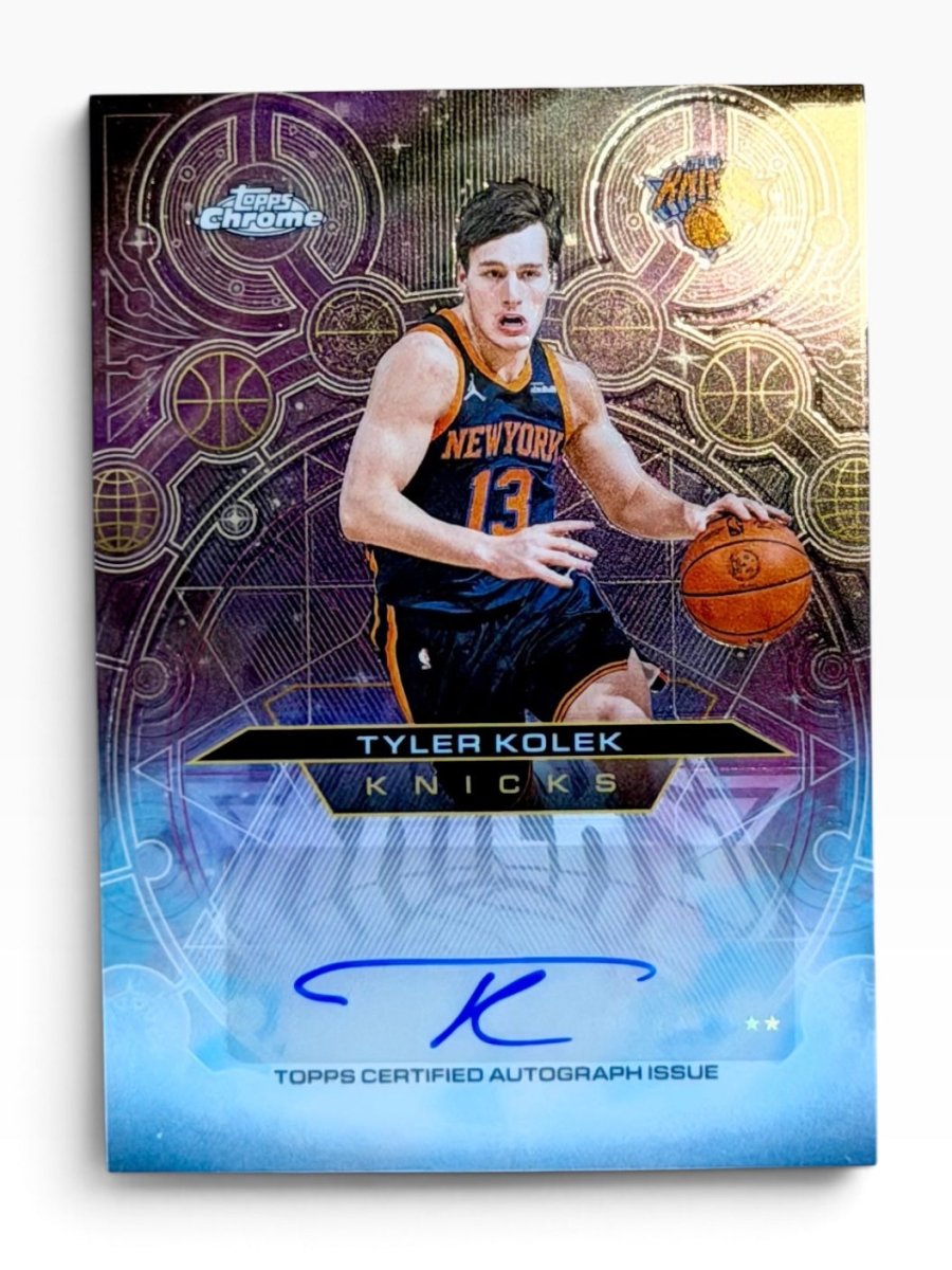 2025-26 Topps Chrome Update Tyler Kolek Chromograph Signatures by Fabio’s Black Box on MYNTED