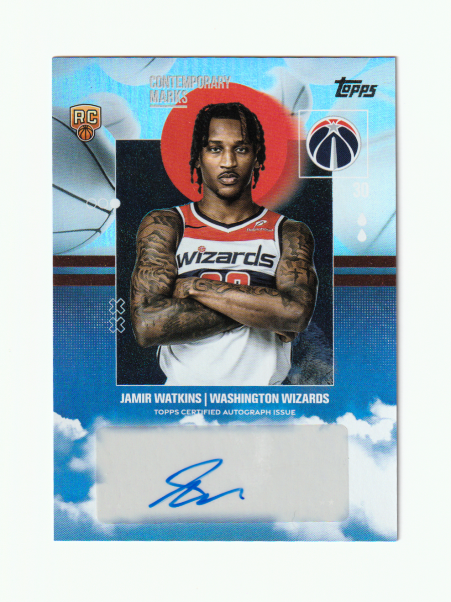 2025 - 26 TOPPS FLAGSHIP JAMIR WATKINS CONTEMPORARY MARKS AUTOGRAPH by Fabio’s Black Box on MYNTED