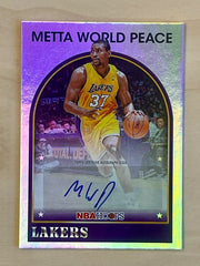 2025-26 Topps Hoops Basketball Meta World Peace Hoops 1989 Signature by Fabio’s Black Box on MYNTED