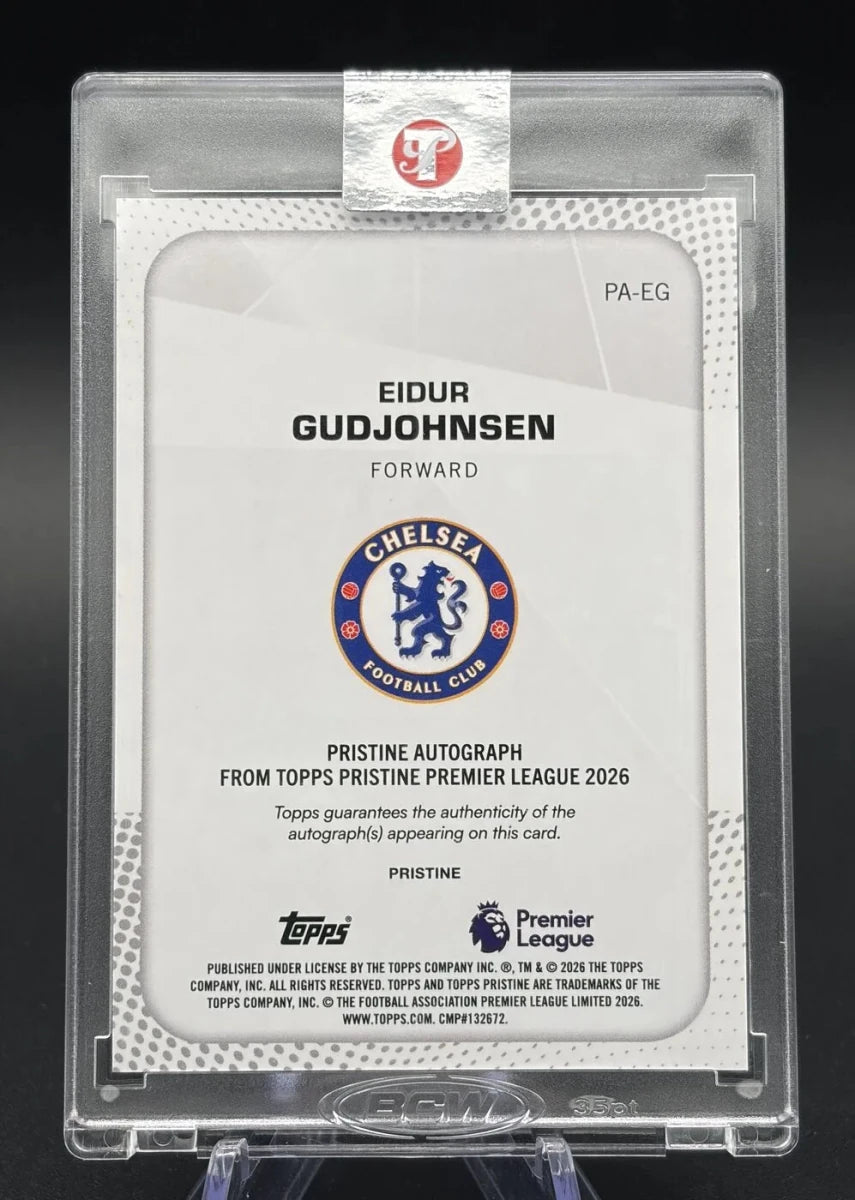 2025-26 Topps Pristine Premier League Eidur Gudjohnsen Pristine Auto Blue 20/75 PA-EG Chelsea by Better Call Sal on MYNTED