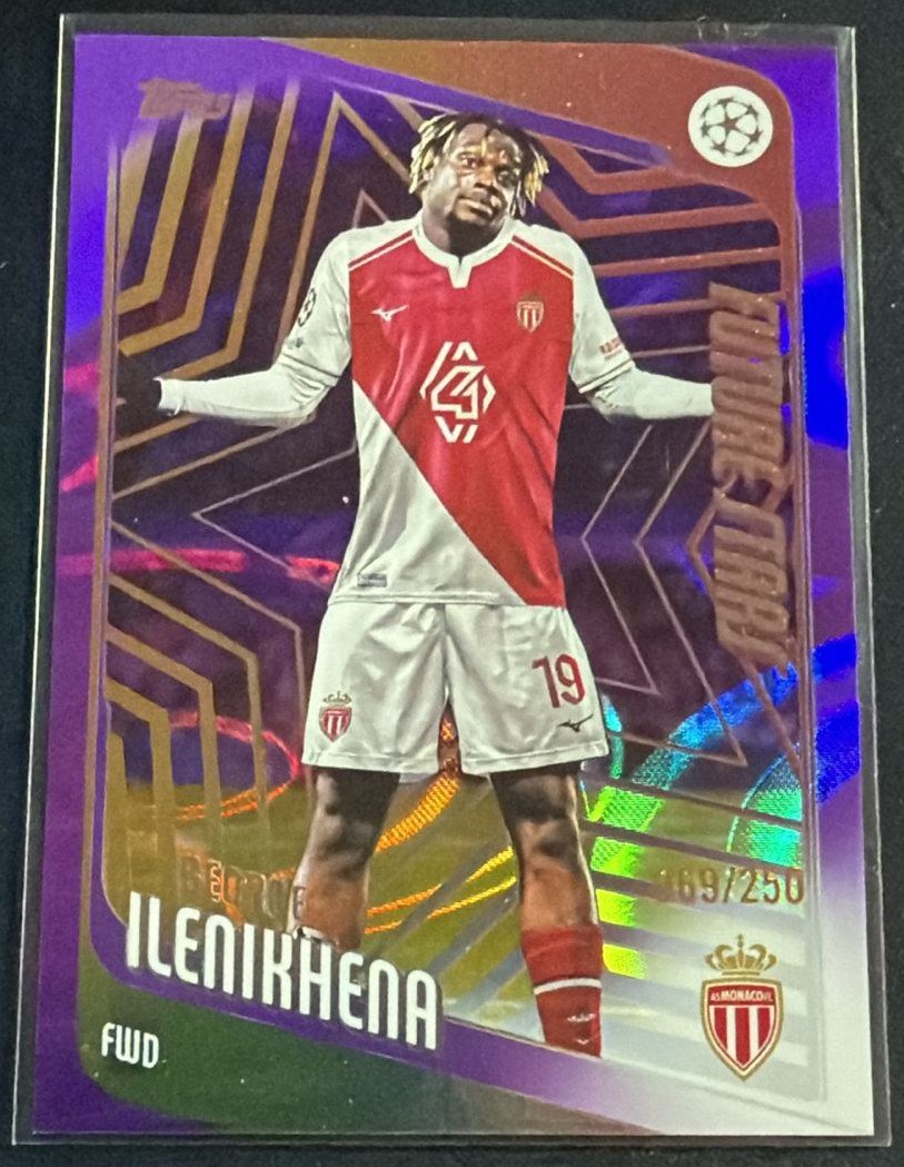 2025-26 Topps UEFA Champions League George Ilenikhena 129 /250 by House Of Cards on MYNTED