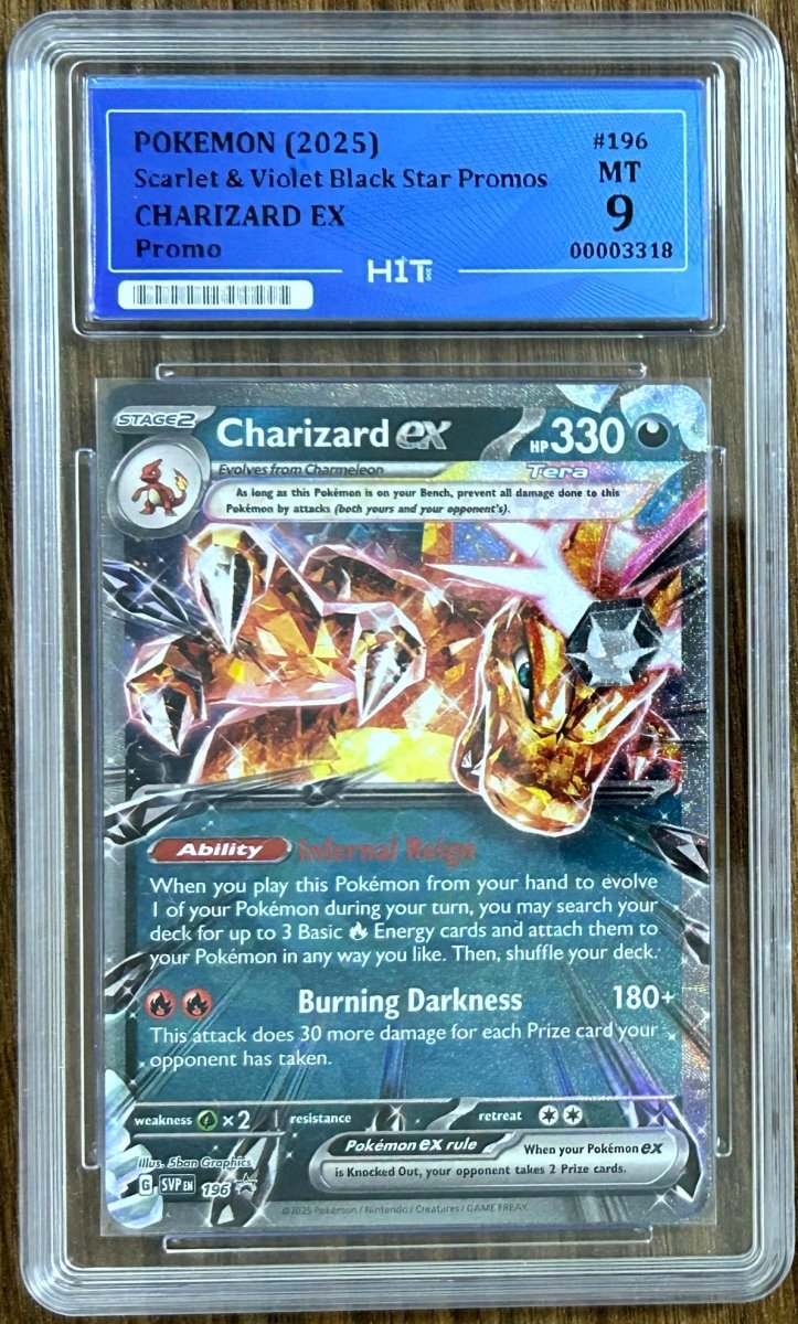 2025 CHARIZARD EX - Promo 196 (HIT Grade 9) by MEGA on MYNTED
