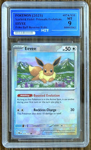 2025 EEVEE - Poke Ball Reverse Holo 074/131 (HIT Grade 9) by MEGA on MYNTED