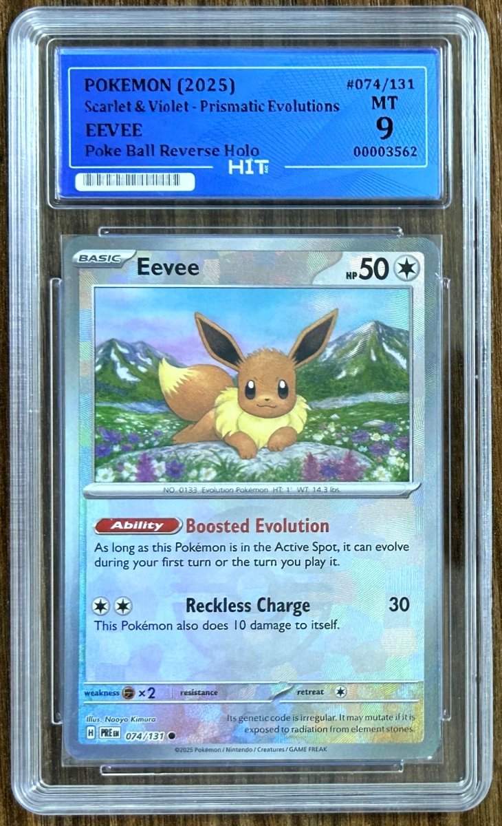 2025 EEVEE - Poke Ball Reverse Holo 074/131 (HIT Grade 9) by MEGA on MYNTED
