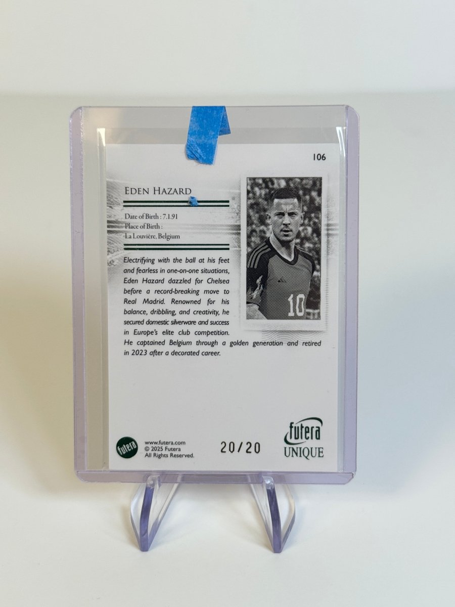 2025 Futera Unique Eden Hazard The Greats /20 106 Belgium by Better Call Sal on MYNTED