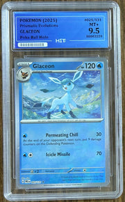 2025 GLACEON - Poke Ball Holo 025/131 (HIT Grade 9.5) by MEGA on MYNTED