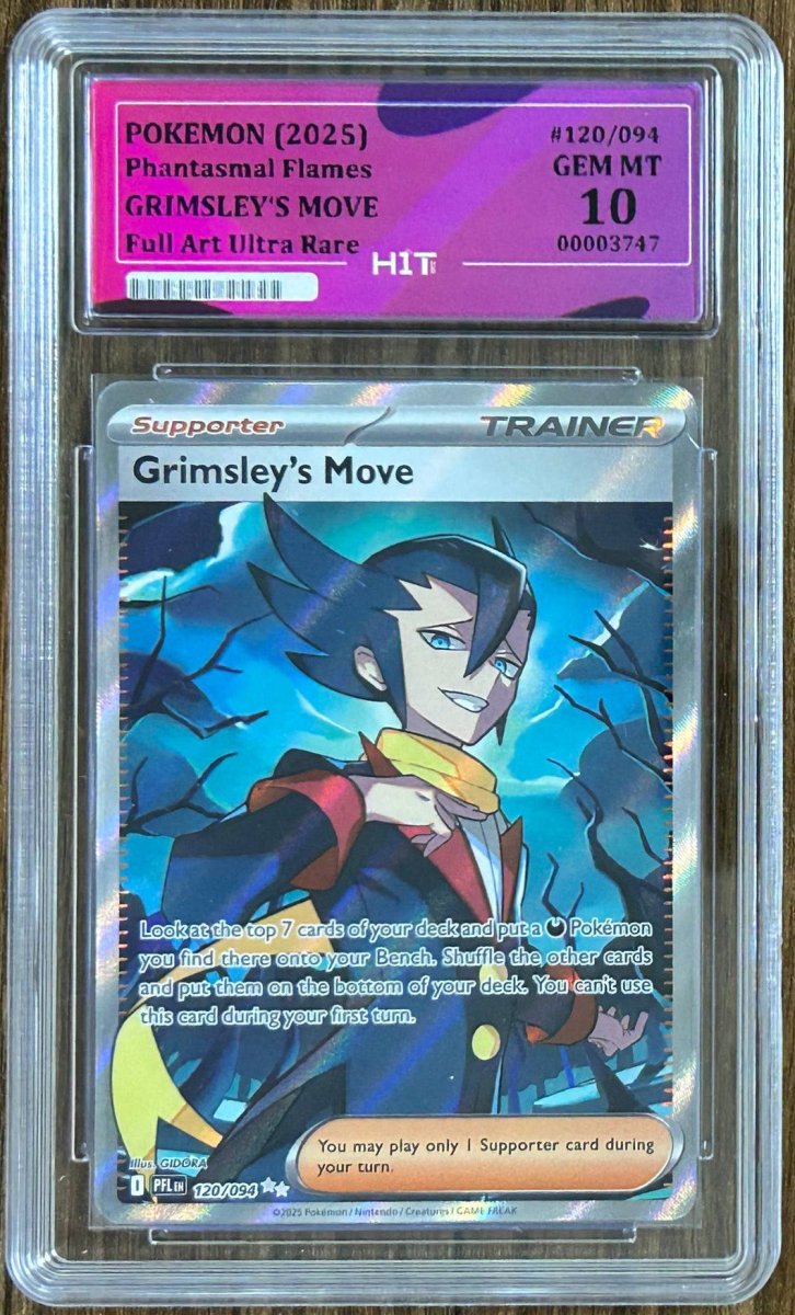 2025 GRIMSLEY'S MOVE - Full Art Ultra Rare 120/094 (HIT Grade 10) by MEGA on MYNTED
