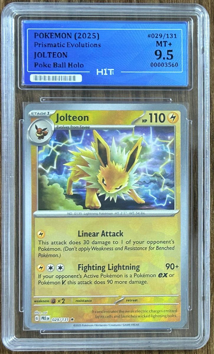 2025 JOLTEON - Poke Ball Holo 029/131 (HIT Grade 9.5) by MEGA on MYNTED