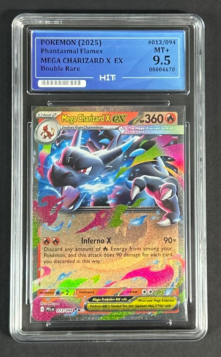 2025 MEGA CHARIZARD X EX - Double Rare 013/094 (HIT Grade 9.5) by MEGA on MYNTED